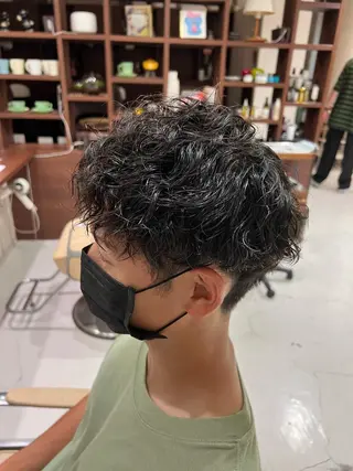 パーマ メンズ 山崎 和花のヘアスタイル