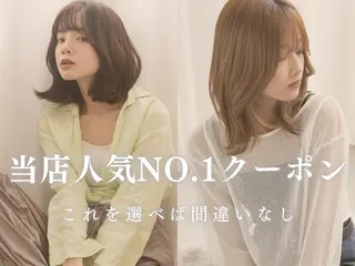 ミディアム _WHITE+ 南海難波店のヘアスタイル
