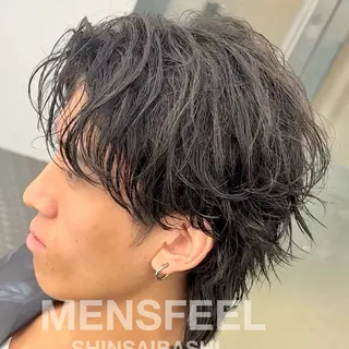 ミディアム MENS FEEL所属・メンズパーマが上手い 💇RYO❤️‍🔥のヘアスタイル