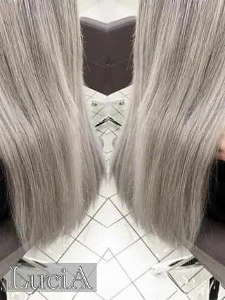 ロング カラー ヘアアレンジ LuciA/エクステ カラーのヘアスタイル