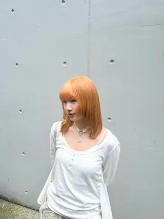 セミロング カラー 💖梅田レイヤー💖 副店長Tsubasaのヘアスタイル