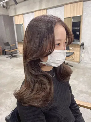 ロング カラー 韓国レイヤー/ 顔周り💕田中将吾のヘアスタイル