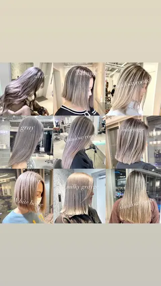 セミロング カラー ヘアアレンジ 🎗秋山勇 /三宮指名No.1のヘアスタイル