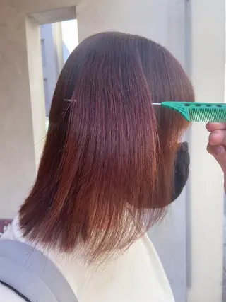 セミロング パーマ 【カラーリスト】 Likka.のヘアスタイル