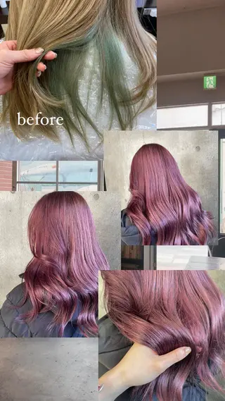 ロング 松本平太郎美容室大宮店所属・もりたみかこ 美容師お休み中のヘアスタイル