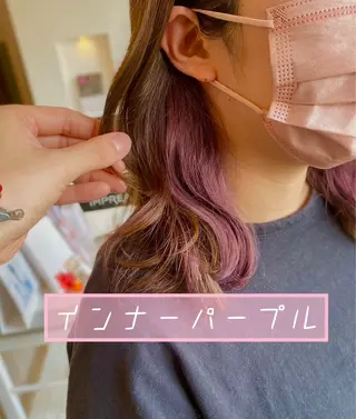 ミディアム 権 燦易のヘアスタイル