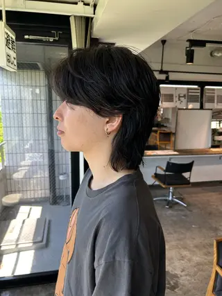 ショート パーマ メンズ become men's hair 名駅店所属・名駅/フェザーパーマ 韓国ヘア/森岡のヘアスタイル