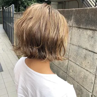 ショート カラー 髪質改善、エクステ 山口卓哉のヘアスタイル