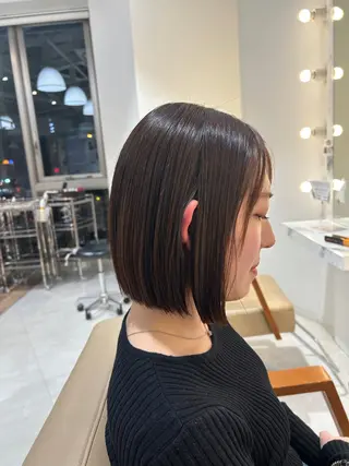 ショート カラー 野田阪神/レイヤー/ ハイライト/yuuのヘアスタイル