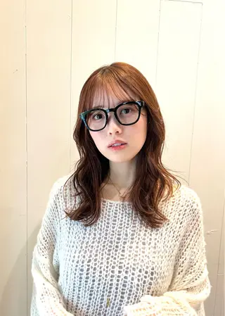 ミディアム 縮毛矯正 /横山陸人のヘアスタイル