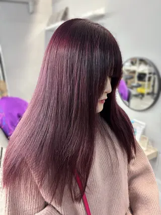 セミロング 韓国風レイヤーカット 💕髪質改善💫拓海のヘアスタイル