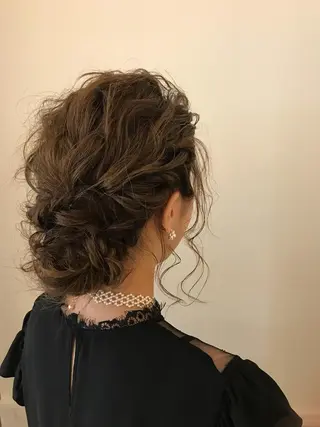 セミロング ヘアアレンジ 清水　ちひろ ✄トップスタイリストのヘアスタイル