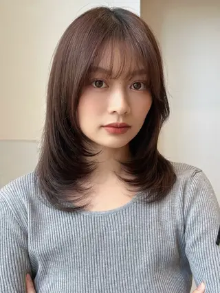 セミロング 解田彩奈/ stylistのヘアスタイル