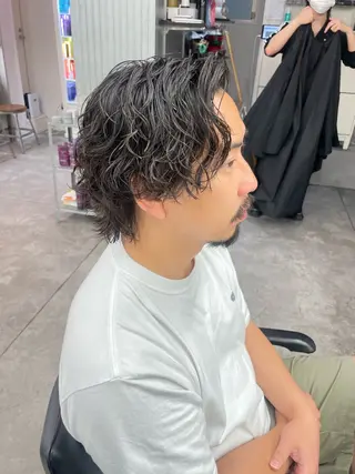 パーマ メンズ メンズ特化✨️ 韓国風パーマ🔥一八のヘアスタイル