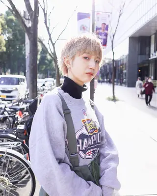 ショート カラー ハイトーン/レイヤー /ウルフ⭐️永田⭐️のヘアスタイル