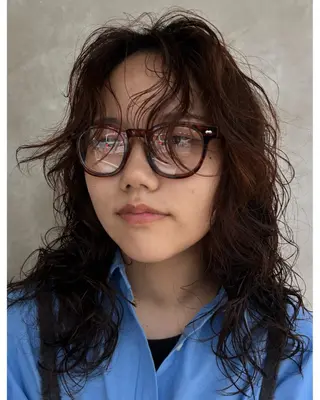 ミディアム パーマ デザインカット/ パーマ/nanaのヘアスタイル