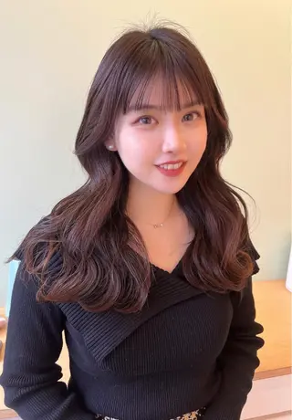 ロング 村松 萌のヘアスタイル