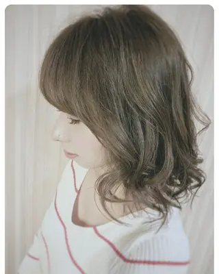 ミディアム カラー パーマ Beniya BOND STREET所属・田中 洋のヘアスタイル