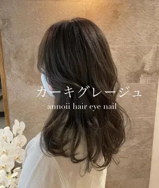 カラー ミディアム annoii hair eye nail所属・annoii _pomのヘアスタイル