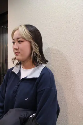 ミディアム カラー カーリーパーマ/ 透明ｶﾗｰ/MIKUのヘアスタイル