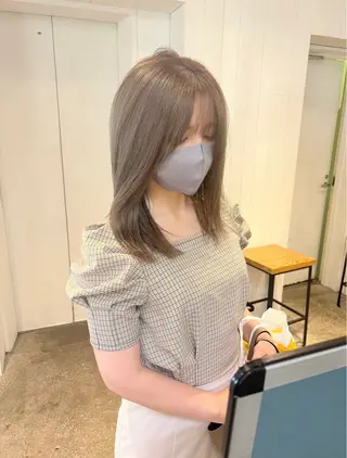 ミディアム カラー XYZ新宿所属・⭐️DAIKI⭐️ ハイトーン/髪質改善のヘアスタイル