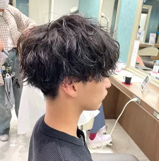 ショート パーマ メンズ 【メンズ特化】 池田大成✂︎のヘアスタイル