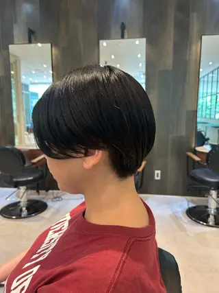 ショート ヘアアレンジ 縮毛矯正/カット/ 韓国ヘア/蛯原🍤のヘアスタイル