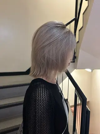 ミディアム カラー ☕️結【suii.】 ボブ/ヘアセット☕️のヘアスタイル