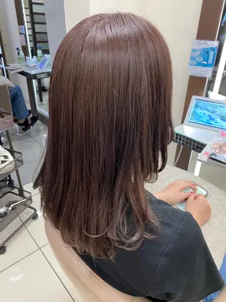 ロング カラー 羽エクステ/シール エクステ/横浜駅5分のヘアスタイル