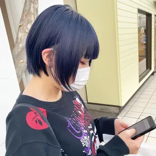 ミディアム カラー 具志 正太のヘアスタイル