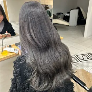 ロング 新潟/万代/レイヤー 韓国風/明間未来のヘアスタイル