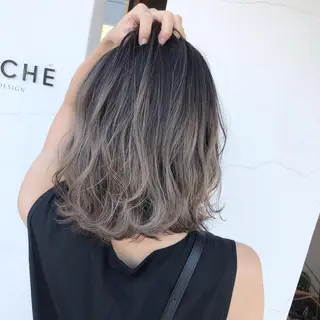 ミディアム カラー 具志 正太のヘアスタイル