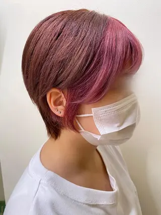 カラー 勝海 絢音のヘアスタイル