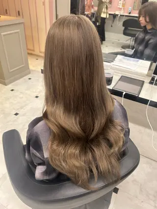 ロング カラー ヘアアレンジ 💖うる艶カラー💖 モデル募集💖のヘアスタイル