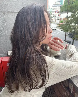 ロング カラー パーマ メンズ特化👨 細谷碧海のヘアスタイル