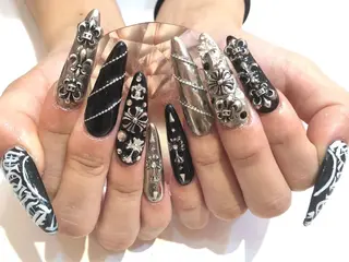 ロング ネイル 柏ネイルサロン NAIL FOCUSのネイルデザイン