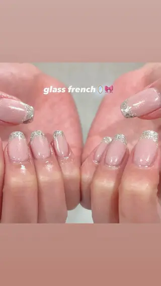 ネイル 🎀チーク/ちゅるん 🫧chisa🎀のネイルデザイン