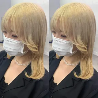 ミディアム プルエクステ 🖤MIYUのヘアスタイル