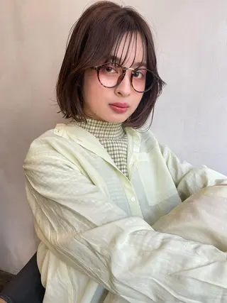 ショート カラー ショート/ボブ/ 心斎橋/宮脇美奈のヘアスタイル