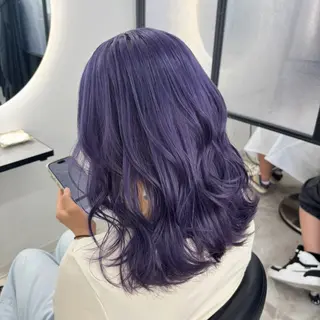 セミロング カラー Ren. 🦋デザインカラーのヘアスタイル