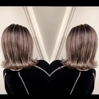 ミディアム カラー 🔥ハイトーンカラー ギャルNAOKI🔥のヘアスタイル