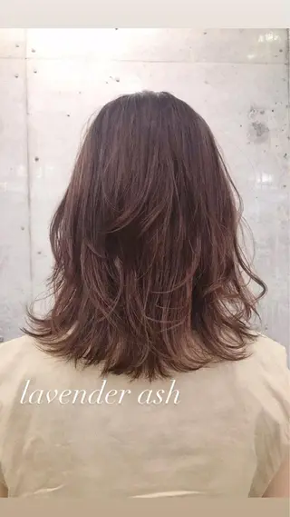 セミロング カラー レイヤーカット🪽 MARINA🦩のヘアスタイル