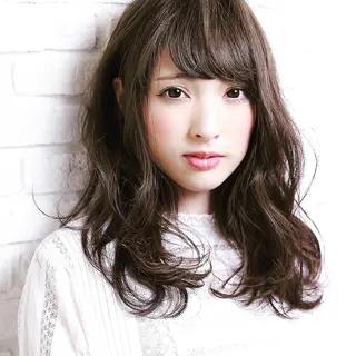 セミロング カラー パーマ ヘアケア特化型サロン newi 京橋のヘアスタイル