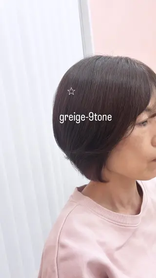 カラー leto 浦和所属・ブリーチなしW🎀 グレージュ🩶ヒナのヘアスタイル