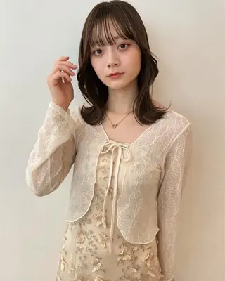 ミディアム モテ髪‎🫧赤み消し カラー表参道きょうこのヘアスタイル