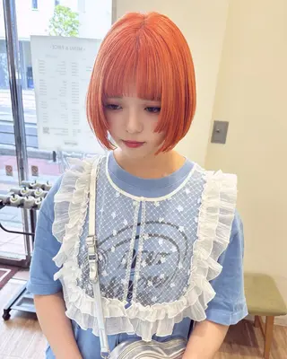 ショート カラー ケアブリーチ 坪井佑樹のヘアスタイル