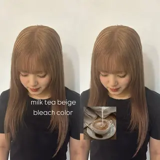 ロング カラー 松井 詩織のヘアスタイル