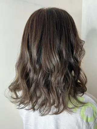 ミディアム カラー パーマ 【N°deseo】 吉祥寺のヘアスタイル