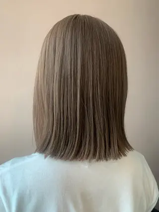 ミディアム カラー hub hair レイヤー/透明感のヘアスタイル