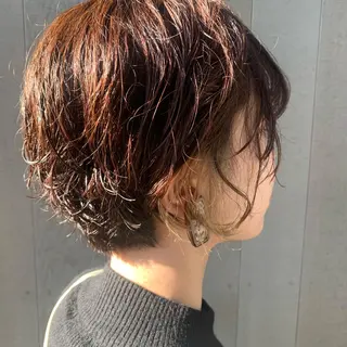 ショート カラー パーマ 🌼sunc HINAMI🌼のヘアスタイル